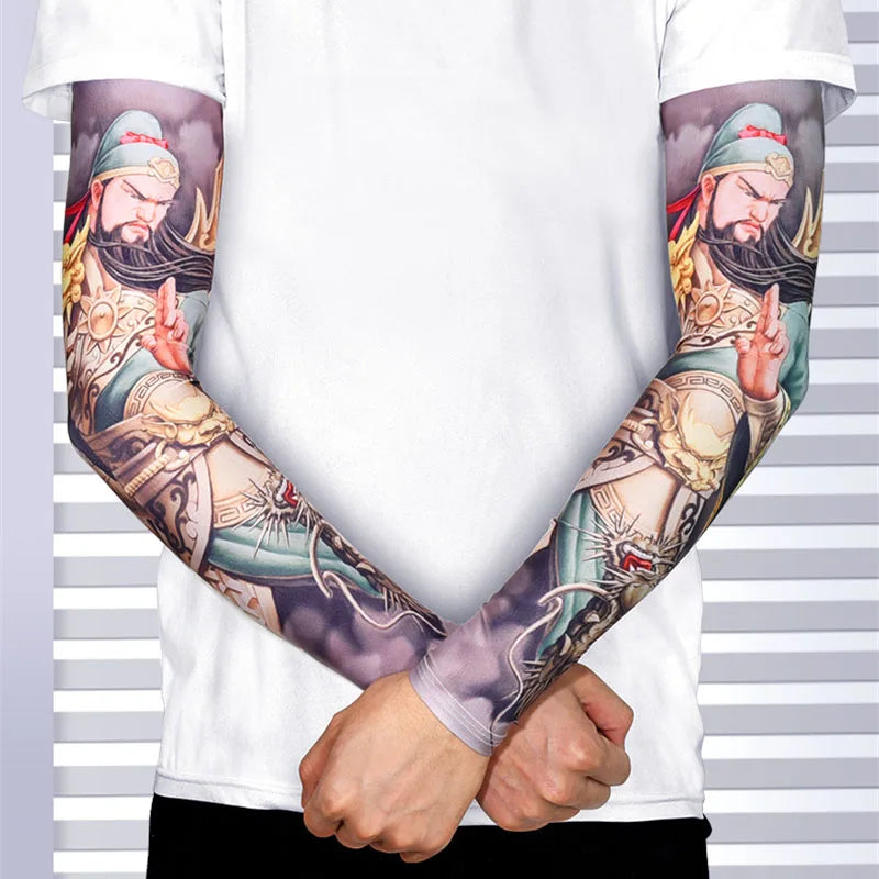 Dragon Game Arm Sleeves, Arm Warmers, Cycling Cuffs, Arm Warmers, Quick Dry, Sport Gaming, Tattoo Sleeve, Elbow Pads, Arm Cover