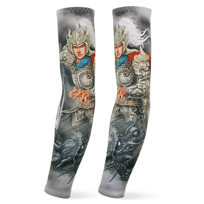 Dragon Game Arm Sleeves, Arm Warmers, Cycling Cuffs, Arm Warmers, Quick Dry, Sport Gaming, Tattoo Sleeve, Elbow Pads, Arm Cover