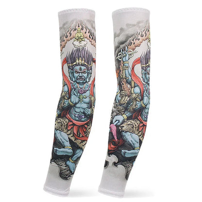 Dragon Game Arm Sleeves, Arm Warmers, Cycling Cuffs, Arm Warmers, Quick Dry, Sport Gaming, Tattoo Sleeve, Elbow Pads, Arm Cover