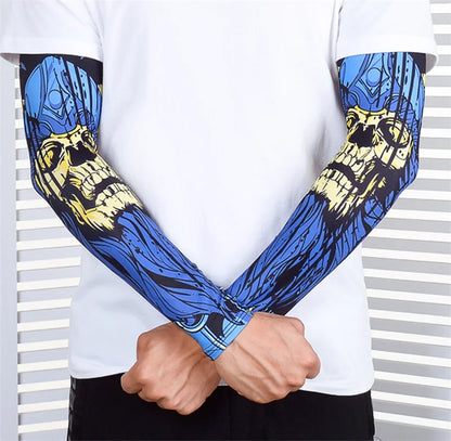 Dragon Game Arm Sleeves, Arm Warmers, Cycling Cuffs, Arm Warmers, Quick Dry, Sport Gaming, Tattoo Sleeve, Elbow Pads, Arm Cover